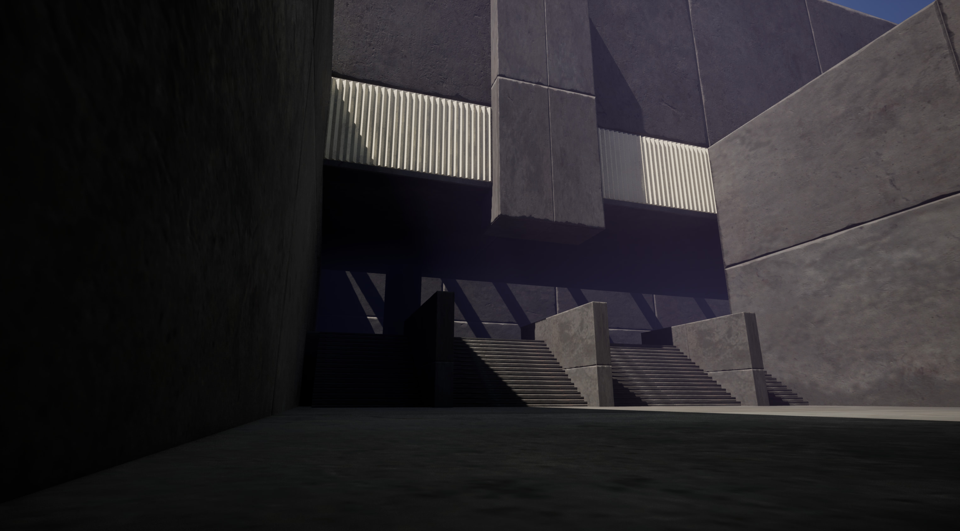 3D rendering exhibiting level design